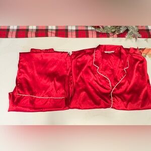 Victoria's Secret Scarlet Red Satin Pajama Set